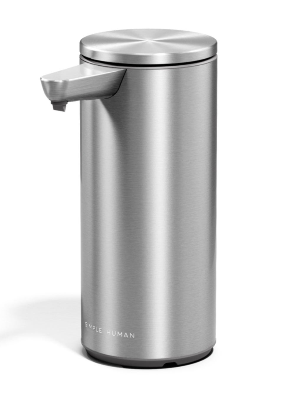 NIB Simple Human Liquid Soap Dispenser with Sensor Pump, Brushed Silver
